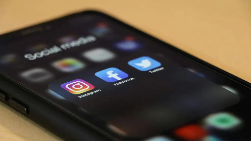 Applications de réseaux sociaux sur un smartphone
